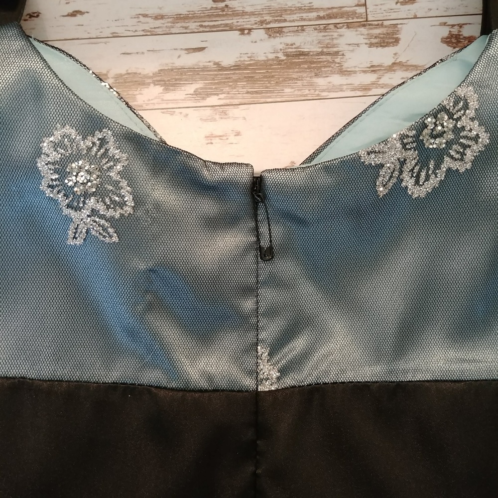 Slate & Black Sparkling Party Dress - Picture 6 of 6